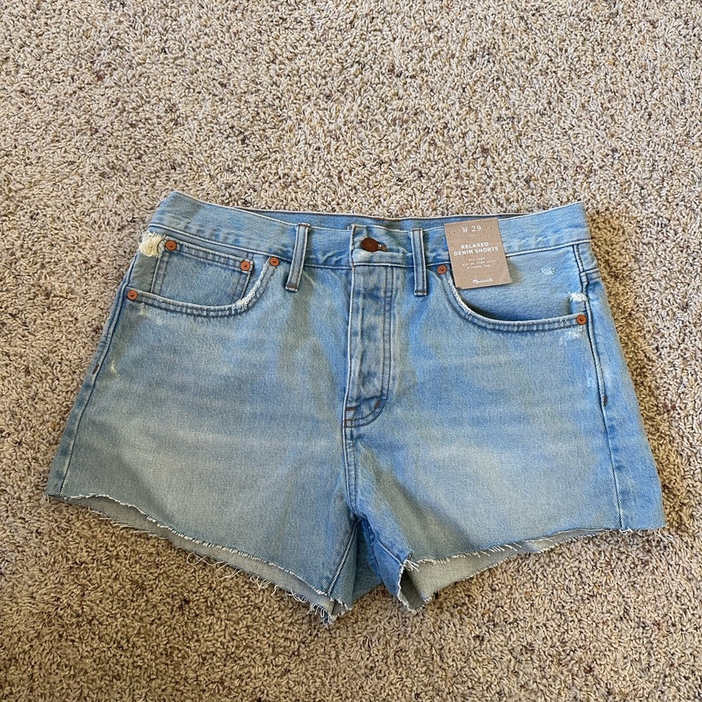 Madewell Light Blue Jean Shorts